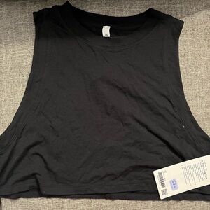 Lululemon Athletica Black Sleeveless Muscle Tee Crop